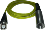 Berg Flame Yellow BNC to UHF Waterproof 6'